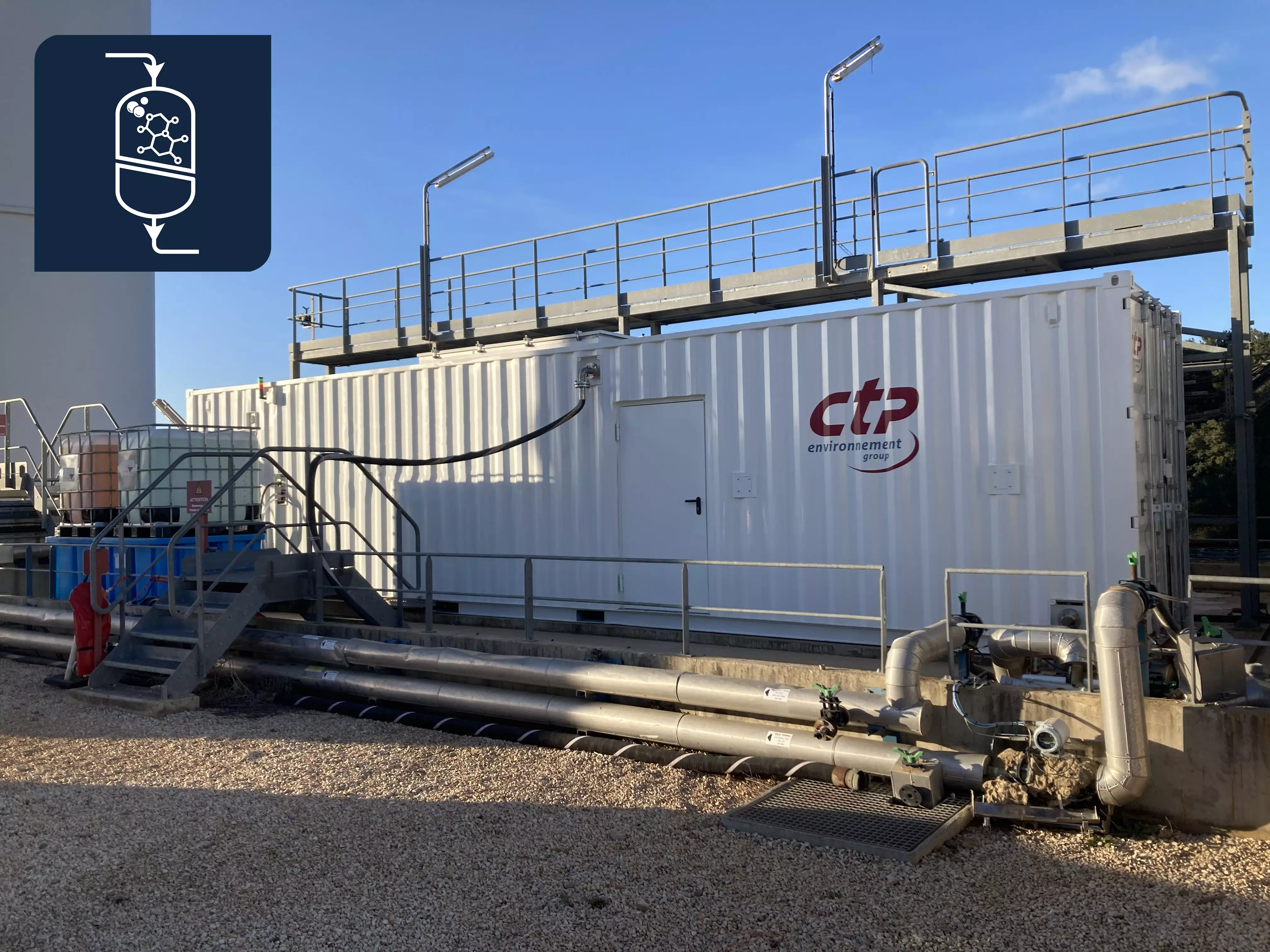 Mobile unit for PFAS treatment - CTP environnement Group